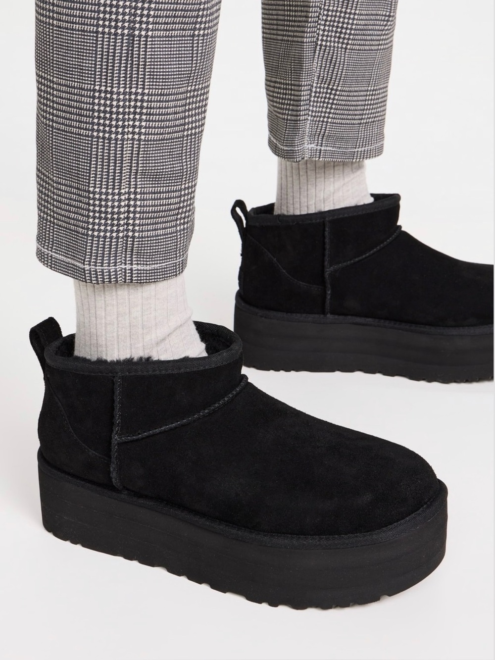 UGG Black Mini Platform Boots